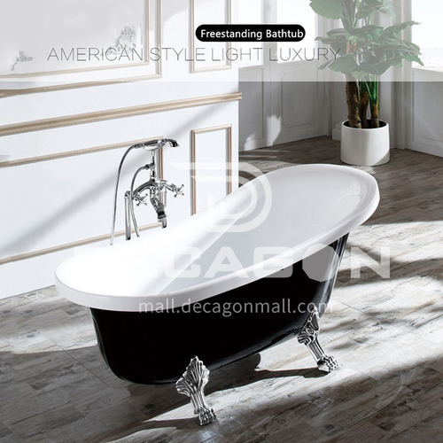 Acrylic bathtub   classical style    freestanding  bathtub 